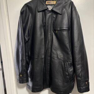 Men's Medium Black Leather Jacket